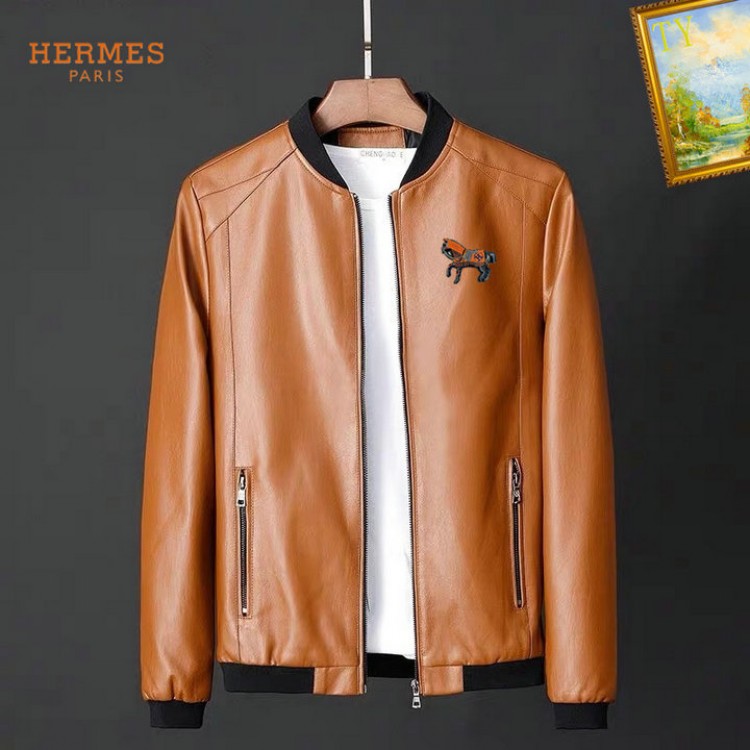 2025 hermes leren jassen heren N2169613