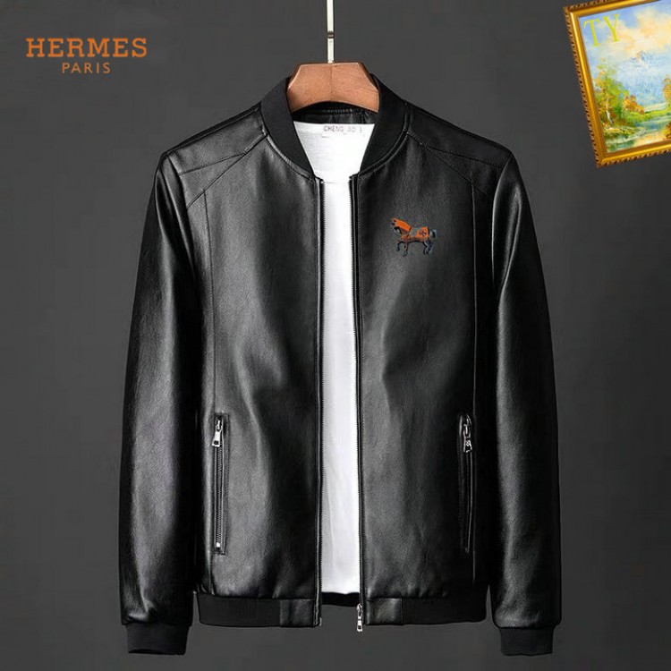 2025 hermes leren jassen heren N2169616